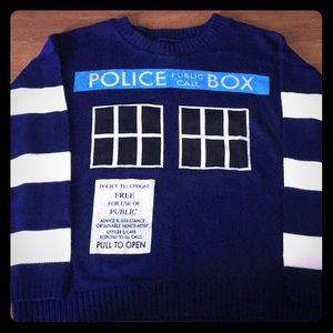 We Love Fine Doctor Who Tardis Sweater